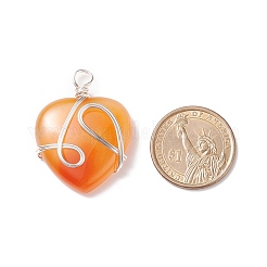 Натуральный красный агат подвески PALLOY-JF01663-09