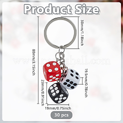 30шт. брелки из смолы&nbsp;KEYC-GO0001-14