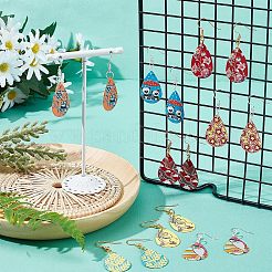 Наборы для самостоятельного изготовления железных сережек-подвесок DIY-NB0005-59