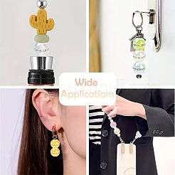 20 шт. бусины из искусственной смолы с эффектом кошачьего глаза&nbsp;RESI-YW0006-08