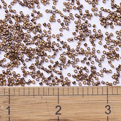 MIYUKIデリカビーズ  シリンダー  日本製シードビーズ  11/0  (db0506) 24kt レッドゴールド アイリス  1.3x1.6mm  穴：0.8mm  約2000PCS /ボトル  10 G /ボトル&nbsp;SEED-JP0008-DB0506