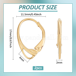 2 шт. 925 фурнитуры для сережек-русалок из стерлингового серебра STER-BC0003-08G