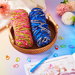 2 рулон полиэстеровой пряжи 2 цветов&nbsp;DIY-TA0011-46