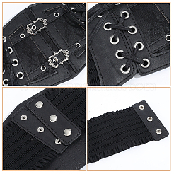 La boucle en polyester et alliage PU desserre les ceintures à chaîne&nbsp;AJEW-WH20060-19C