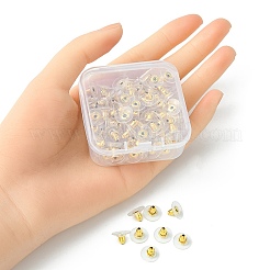 100 шт. Железные гайки для ушей KK-YW0002-09