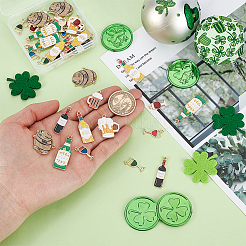 40шт 10 стиля подвески из сплава с эмалью&nbsp;ENAM-PH0003-10