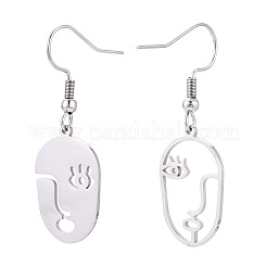 Pendientes colgantes de acero inoxidable 304&nbsp;EJEW-N064-02P