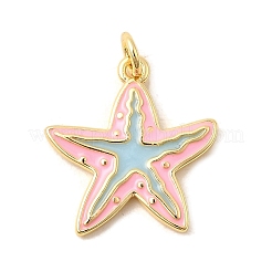 Латунные эмалевые подвески с морскими животными&nbsp;KK-I378-15G-B