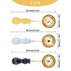 Ручка из бука сургучная печать штамп для плавления латуни ложка TOOL-CP0001-11