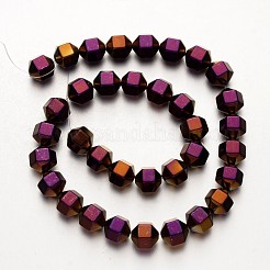 Гальванизировать немагнитных синтетический гематит нитей бисера&nbsp;G-F300-29A-04