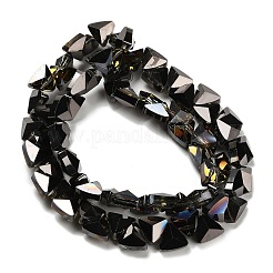 Стеклянные бусины с гальваническим покрытием &nbsp;EGLA-P066-02A-HP01