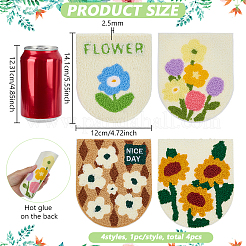 4 шт. 4 вида полиэфирных ниток на заплатках&nbsp;PATC-FG0003-52