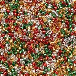 4 цвет 11/0 рождественских круглых бисерных бусин Miyuki&nbsp;SEED-X0058-17