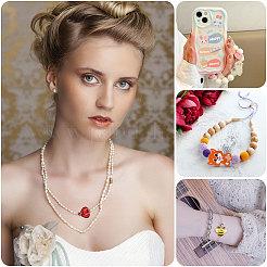 12 шт. 12 стильных экологически чистых силиконовых бусины для пищевых продуктов SIL-CA0001-95