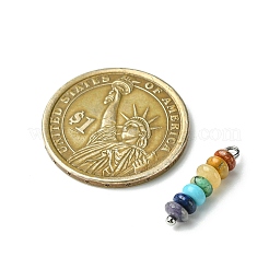 Подвески из бисера с драгоценными камнями 7 чакра PALLOY-JF02527-01