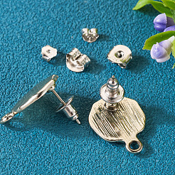 3 пара 3-х стильных фрикционных гаек из стерлингового серебра с родиевым покрытием STER-TA0001-09