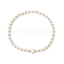 Стеклянные бусины растянуть браслеты&nbsp;BJEW-JB11719-02