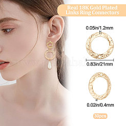 30 шт. латунные соединительные подвески KK-BBC0007-40