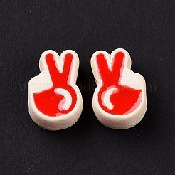 Прорезиненный стиль акриловые европейские бусины SACR-E009-18