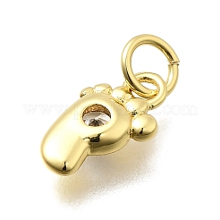 Латунные микро проложить кубического циркония подвески KK-Z093-18G