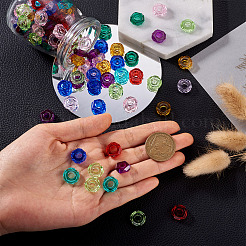 180шт 9 цвета прозрачной смолы европейские бусины RPDL-MP0001-02