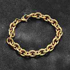 Браслеты-цепочки из нержавеющей стали 304 для женщин&nbsp;BJEW-Q050-01A-G