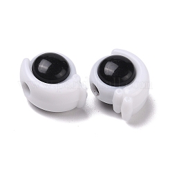 Двухцветные акриловые бусины&nbsp;OACR-U003-03