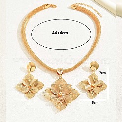 Set di gioielli da sposa in ferro con fiori in filigrana per donna&nbsp;PP4432-1