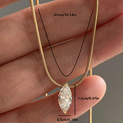 Женское ожерелье-цепочка с латунным паве из кубических цирконий&nbsp;TP6925