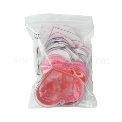 14 шт. 7 стиля подвески из прозрачного акрила ко Дню святого Валентина OACR-FS0001-98