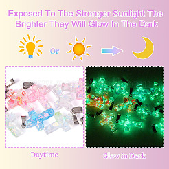 15 шт. подвески из светящейся смоляной пайетки&nbsp;RESI-TA0004-20B