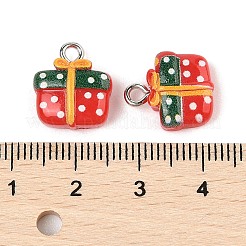 Pendentifs en résine opaque sur le thème de noël&nbsp;RESI-S08-01D