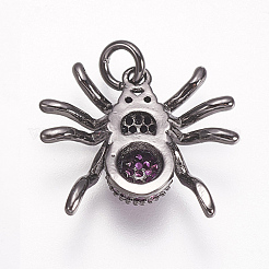 Латунные микро проложить кубического циркония подвески ZIRC-A009-03B