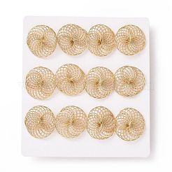 Ионное покрытие (ip) 304 нержавеющая сталь переплетающиеся переплетенные кольца серьги-гвоздики для женщин STAS-E154-01G