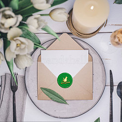 Латунная восковая печать штамп с ручкой&nbsp;AJEW-WH0184-1002