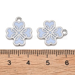 Pendentifs d'émail en alliage&nbsp;ENAM-G235-06P-02