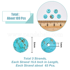3 нити натуральных бусин говлита нити G-HY0001-25