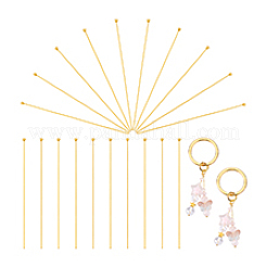 20 шт. 925 булавки с головкой из стерлингового серебра&nbsp;STER-PH0003-20