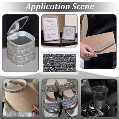 1 рулон смоляных стразов с пластиковой отделкой в виде бусин с имитацией жемчуга DIY-BC0015-57C