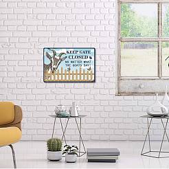 Rechteck mit Wort Vintage Metall Eisen Schild Poster&nbsp;AJEW-WH0157-262