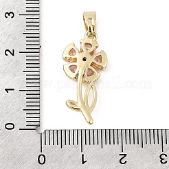 Латунные микро проложить кубического циркония подвески&nbsp;KK-C141-07G