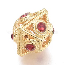 Латунные микро проложить кубического циркония бусы KK-P187-26-G