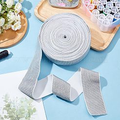 Плоская эластичная резинка из полиэстера с блестками OCOR-WH0086-13B