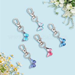 20 шт. подвеска в виде бабочки из сплава эмали HJEW-CP0001-24
