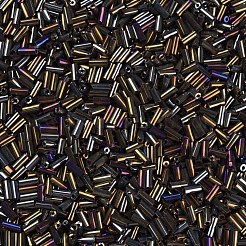 Стеклянные бусины цвета металлик SEED-N005-001-D03