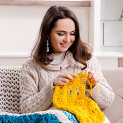 48 шт. акриловые маркеры для фиксации петель HJEW-PH02079