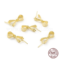 925スターリングシルバーアイスピック・ピン・ベイル  18KGP本金メッキ  9x5x3mm  内径：5x4mm  ピン：0.5mm&nbsp;STER-Z001-017G