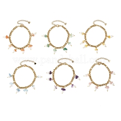 Bracelet en acier inoxydable 304 avec pampilles&nbsp;BJEW-JB14346