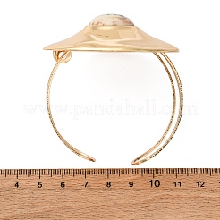 Браслеты-манжеты из сплава и железа для женщин&nbsp;LS-BJEW-F501-02KCG