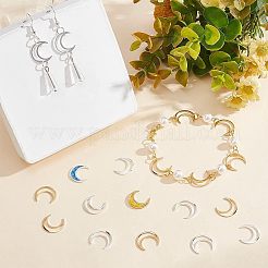 40 шт. 2-х цветные латунные соединительные кольца&nbsp;KK-HY0001-26